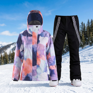 Pantalon de ski et snowboard unisexe grande taille personnalisable, imperméable, coupe-vent, avec fermeture éclair et taille élastique pour l'hiver et les activités de plein air - Product Image 3