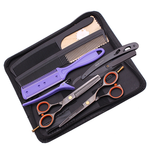AQIABI Japón acero peluquero tijeras conjunto A1014 5,5 \ "tijeras de corte de pelo tijeras de adelgazamiento hoja afilada para peluquero <span class=keywords><strong>estilista</strong></span> - Product Image 4