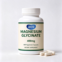 Comprimés effervescents de glycinate de magnésium T1000mg avec vitamine D, herbes adaptogènes et enzymes activées pour le soutien immunitaire et la santé des os et des articulations
