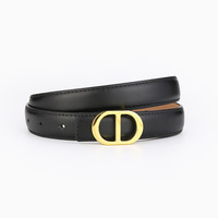 Ceinture Jiahao pour femme en cuir de vachette avec boucle en alliage, ceinture décorative noire, style minimaliste, ceintures de créateur, ceinture de taille pour femme