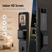 Serrure de porte intelligente Tuya avec reconnaissance faciale 3D, caméra et stockage cloud, pour porte en bois