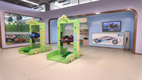 Aire de jeux intérieure Kidzania Mini Town sur mesure pour enfants, station de jeu d'imitation, expérience de lavage de voitures, centre de jeu professionnel
