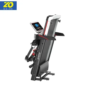 Zoshine Alat Fitness Olahraga Multifungsi, Mesin Lari Lipat Sabuk Treadmill Baru