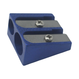 Taille-crayon manuel en alliage d'aluminium de style classique à 2 trous, en vrac, pour l'école, le bureau, la maison, la papeterie et les fournitures de classe - Product Image 6