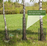 Grillage métallique robuste pour la protection des arbres, cage anti-animaux pour tronc d'arbre, filet de protection pour jeunes arbres de jardin