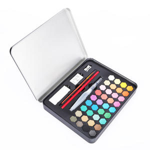 Bview Art 43 pezzi Kids Student 36 colori pittura ad acquerello <span class=keywords><strong>con</strong></span> temperamatite per gomma da cancellare - Product Image 1