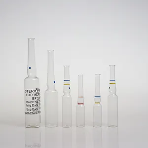 OEM 2ml 3ml 5ml 15ml 20ml 30ml 특별한 유형 호박색 명확한 병 주입을 위한 유리제 앰풀 작은 유리병