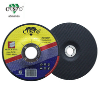 Disque de découpe abrasif de 150 mm (6 pouces) avec centre déprimé, certifié MPA EN12413, pour le meulage du métal