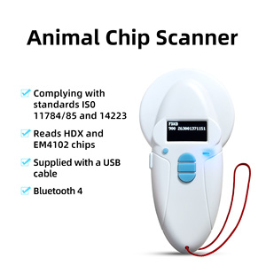 เครื่องสแกน1.44IN ไมโครชิปสำหรับสัตว์เลี้ยงแบบไร้สายผ่านบลูทูธหน้าจอ TFT ISO11784เครื่องอ่าน RFID 85 FDX-B - Product Image 5