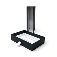 Boîte cadeau en papier rigide recyclable de luxe avec logo personnalisé pour collier, bague, boucles d'oreilles