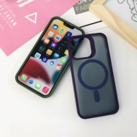 Casing HP Anti Benturan Warna Matte Hybrid untuk iPhone 15 Pro Max