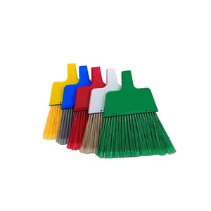 Nouveau PP manche télescopique balai de jardin extensible à poils longs balais en plastique pour feuilles outil de nettoyage vert