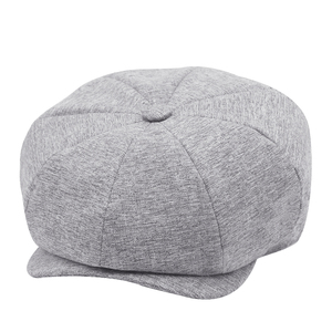 Neuzugang 8-Panel-Beretten einstellbare Größe Berett für Mann Vintage Maler-Kappe braun Bäckerschuh - Product Image 4