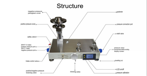 Calibrador de peso muerto de pistón de alta precisión para laboratorio, probador de peso muerto de 6 bar para instrumentos de prueba con pantalla digital OEM HSIN6F de alta precisión - Product Image 2