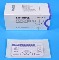 Accessoires de suture chirurgicale absorbables Vicryll stériles médicaux du fabricant Consommables vétérinaires pour grands animaux pour chien
