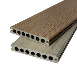 Nouvelle conception de planche de terrasse en WPC co-extrudé, ignifuge, antidérapante, imperméable, écologique, résistante à l'humidité, résistante aux fissures, villa, <span class=keywords><strong>piscine</strong></span> - Product Image 2