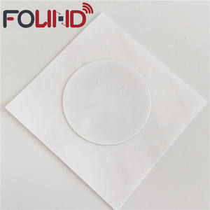 보안 읽기 쓰기 태그 424 DNA 사용자 정의 크기 저렴한 Iso14443a 13.56mhz 34mm 클리어 RFID <span class=keywords><strong>Hf</strong></span> F08 도매 습식 속지 - Product Image 3