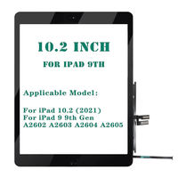 Écran tactile LCD extérieur de remplacement pour iPad 9e génération A2603 A2604 10,2 pouces, marque BORN originale, 2021