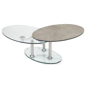 <span class=keywords><strong>Tavolino</strong></span> da caffè in legno temperato in estensione nero affumicato rettangolo italia Z sgabelli da caffè turco - Product Image 1