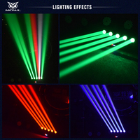 DJ Disco Club Bühnenlicht 5 Köpfe 5x40W RGBW 4in1 Rotation DMX512 LED Beam Moving Head Licht