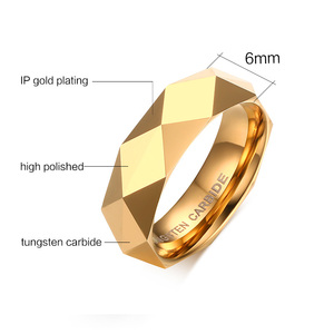 fábrica al por mayor personalizado alianza de boda anillo de carburo de tungsteno - Product Image 6