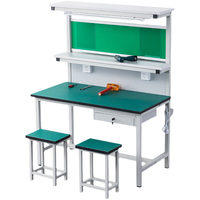 Banc de travail industriel et table de travail en tube Lean Tube ou profilé aluminium pour ateliers