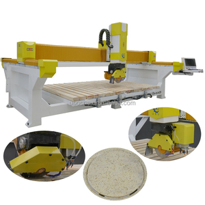 <span class=keywords><strong>Scie</strong></span> à pont CNC 4+1 haute performance pour la découpe de pierres tombales en granit, la transformation du marbre, du quartz et la fabrication de comptoirs de cuisine et de carreaux - Product Image 5