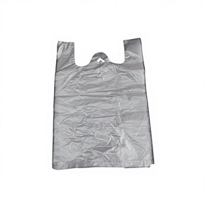 Bolsas de <span class=keywords><strong>Basura</strong></span> Blancas Gruesas Tipo Chaleco, Grandes, Medianas y Pequeñas, Bolsas de Plástico con Asas para Uso Doméstico, Impresión Offset, Venta al Por Mayor de Fábrica - Product Image 1