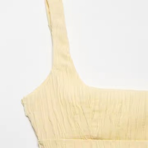 เดรสลำลองเปิดหลังสไตล์โบฮีเมียนแบบเข้ารูป ซักได้ ความยาวปานกลางสำหรับผู้หญิง คอลเลคชั่นใหม่ปี 2025 สำหรับฤดูใบไม้ผลิและฤดูร้อน - Product Image 3