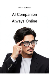 Lunettes intelligentes M89 2MP légères 145g Noir/Blanc – Lunettes IA économiques pour l'enregistrement vidéo professionnel et l'assistance IA - Product Image 5