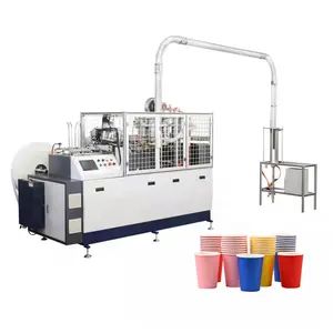 Máquinas de fabricación de productos de papel desechables completamente automáticas, máquina para hacer tazas de café de papel, cartón