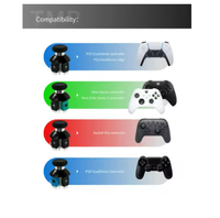GuliKit 720 °   Manette de jeu TMR à tension réglable pour PS4 PS5 Edge Gamepad pour Switch Pro Xboxes Series Controller Accessoires de jeu