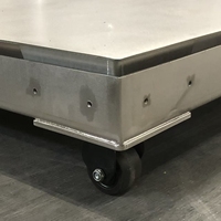 Balance à roulettes, balance électronique à plateforme à poussée manuelle avec roues pour atelier d'usine