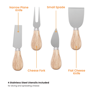 CEB03-1 en gros fromage planche à découper bambou charcuterie planches plateau de service plateau à fromage couteau trancheuse Cutter outils et Gadgets - Product Image 4