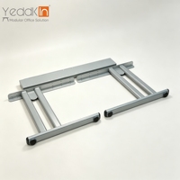 Cadre de table en acier professionnel avec extension réglable et pieds de support robustes pour bureau informatique ergonomique, mobilier de bureau