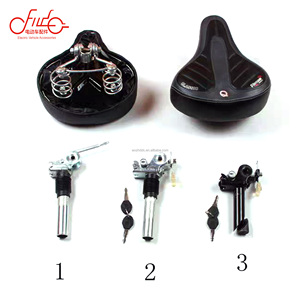 Tige de selle de vélo électrique réversible de haute qualité 25.4/27.2mm Tube de selle en acier réglable avec serrure pour vélos et vélos - Product Image 1
