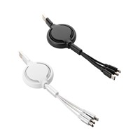 Kabel Data Imaiwill Felix-251 Kustom 1 Meter Universal Retractable 3-in-1 Tipe C Pengisi Daya Berkualitas Tinggi untuk Promosi