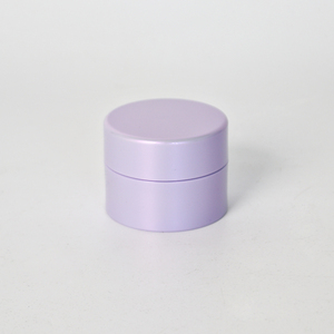 Wholesale 50g double level plastic cream jar purple color with purple lids for skin care cream cosmetic containers and packages
