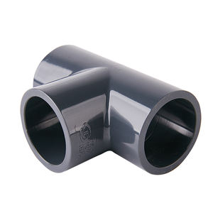 عالمي صناعي كيميائي عالي الجودة مشهور معيار الدين PN16 Upvc تي <span class=keywords><strong>PVC</strong></span> - Product Image 3