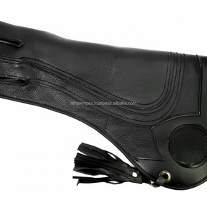 Découvrez une protection inégalée avec le gant de fauconnerie premium 2026, conçu pour une longueur de 40 cm, fabriqué en cuir de vachette à quatre couches. - Product Image 1