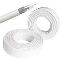 Kabel Koaksial Super Fleksibel Tipis 305m Rg58 Rg59 Rg6 25 Ohm Perakitan