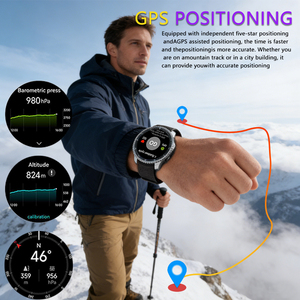 SENBONO MAX88 <span class=keywords><strong>Smartwatch</strong></span> <span class=keywords><strong>GPS</strong></span> da Uomo, con Monitoraggio della Salute, Barometro, Bussola e <span class=keywords><strong>Tracker</strong></span> Sportivo, Orologio Intelligente per Attività all'Aperto - Product Image 6