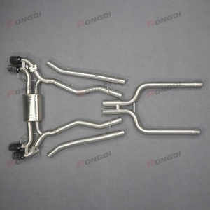 76mm Stainless Steel Catback Exhaust System Valved Muffler for BMW M5 F90 S63 4.4T Exhaust Pipe - Product Image 3