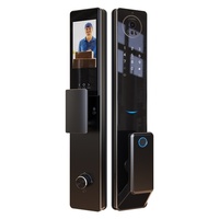 Serrure de porte intelligente multilingue Chuangjia S300 avec empreinte digitale, mot de passe, carte et déverrouillage par smartphone pour portes de sécurité