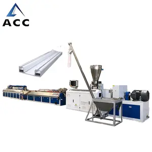 Customized PVC rigid door and window card slot fixing clip production line