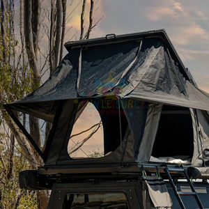 Tente de toit en aluminium Echelle Triangle Hard Shell Tente de toit pour voitures SUV Auvent arrière de voiture Outdoor Adventure Companion - Product Image 1