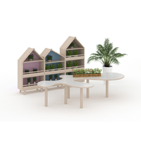 Meubles de jardinage éducatifs Montessori écologiques, armoire de culture de plantes en bois, meuble de plantation pour enfants, ensemble de meubles