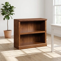 Sauder 420178 Librería mediana de bambú con 2 estantes y diseño transicional