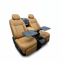 Siège de luxe VIP exécutif Royal Grand Regal 4 places en cuir PU, étanche, avec table Maybach et massage 6 points pour Range Rover