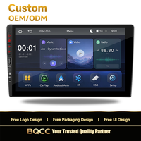 Radio Mobil BQCC 9" Layar IPS, Pemutar DVD MP5, FM AM RDS, Carplay, Multimedia Stereo, Head Unit Kendaraan Universal, Warna-warni, USB-C